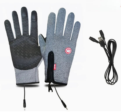 floiea™ Outdoor Heated Gloves Windproof and Waterproof with Plus Velvet