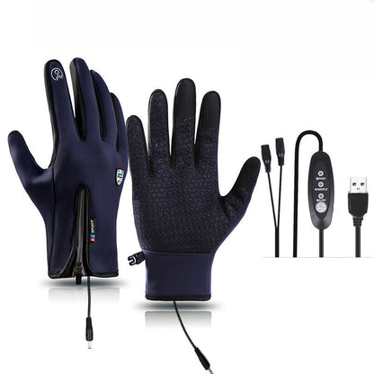 floiea™ Outdoor Heated Gloves Windproof and Waterproof with Plus Velvet