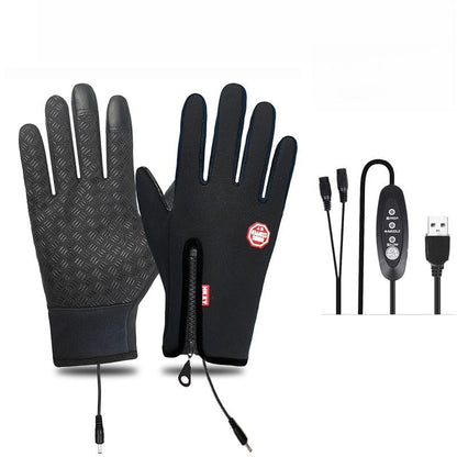 floiea™ Outdoor Heated Gloves Windproof and Waterproof with Plus Velvet