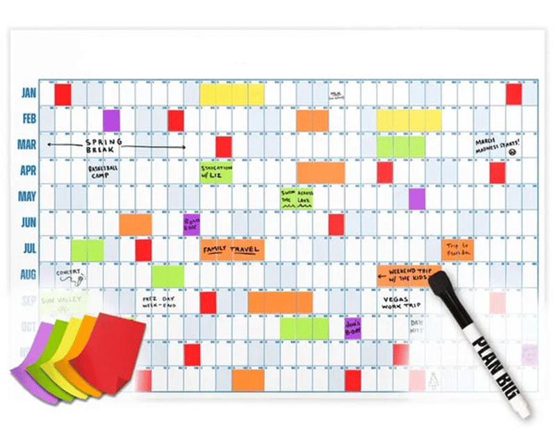 📅2026 Wall Calendar - Flexible Dry-Erase Material ✍️Design Your Amazing Year!🏃