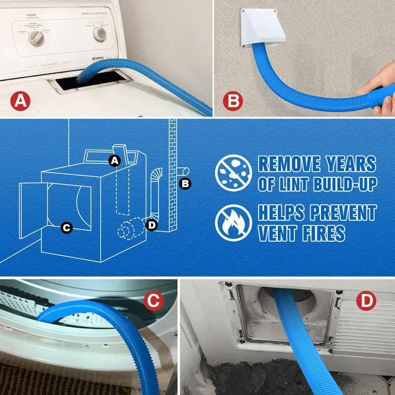 🔥Last Day 49% OFF-🌀 floiea Dryer Vent Cleaner kit
