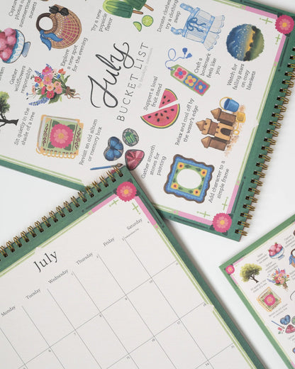 🌸 2026 Bucket List Wall Calendar - Celebration of Life’s Seasons📅