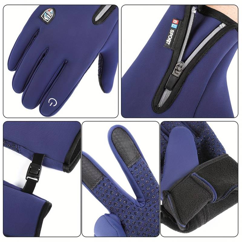 floiea™ Outdoor Heated Gloves Windproof and Waterproof with Plus Velvet