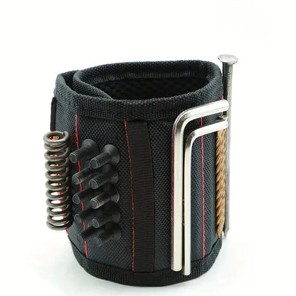 Strong Magnetic Wristband, Multifunctional Wristband with Magnetic Nails, Wristband for Woodworking, Metalworking, Hand Tools, Tool Pouch