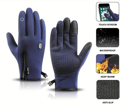floiea™ Outdoor Heated Gloves Windproof and Waterproof with Plus Velvet