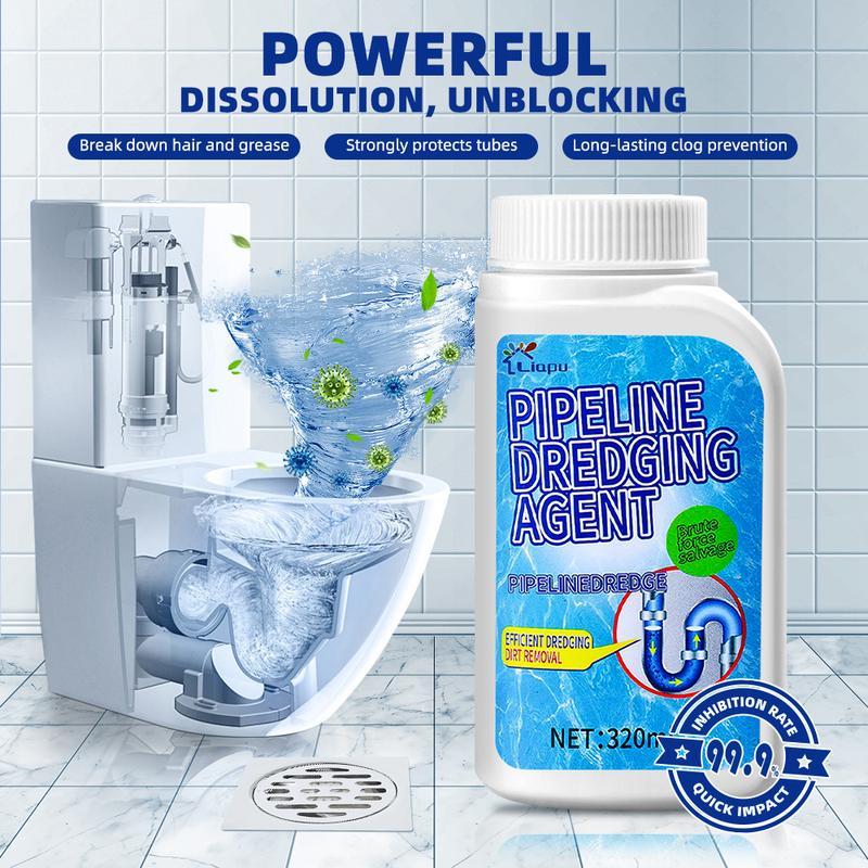 🚿Pipeline Dredging Agent – Powerful 320ml Drain Cleaner for Kitchen & Bathroom Pipes 🚿