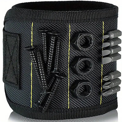 Strong Magnetic Wristband, Multifunctional Wristband with Magnetic Nails, Wristband for Woodworking, Metalworking, Hand Tools, Tool Pouch
