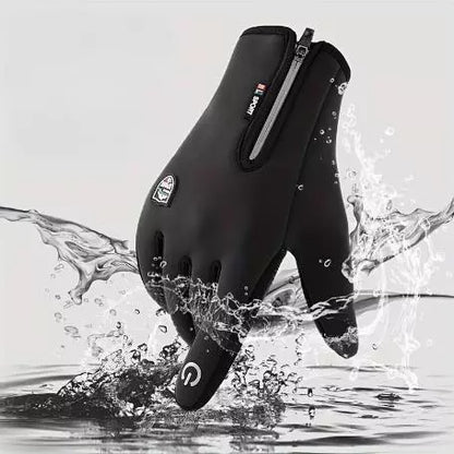 floiea™ Outdoor Heated Gloves Windproof and Waterproof with Plus Velvet